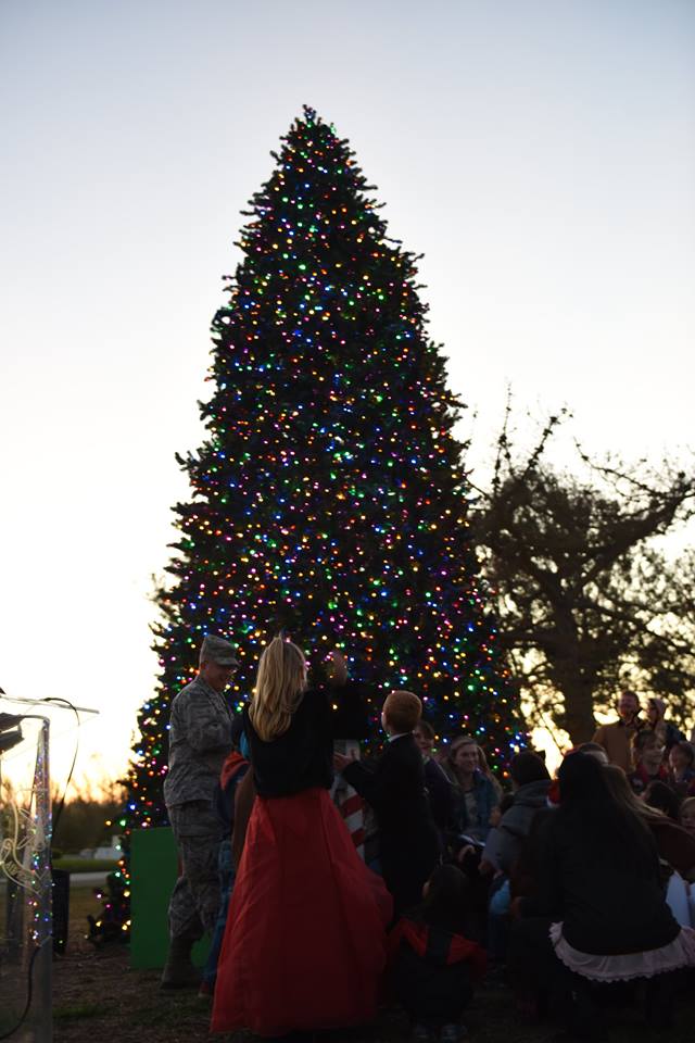 Image of a tree lighting ceremony